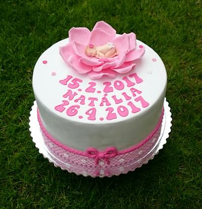 Christening cake for girl - Cake by AndyCake