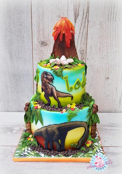 Dinosaur cake - Cake by Sam & Nel's Taarten