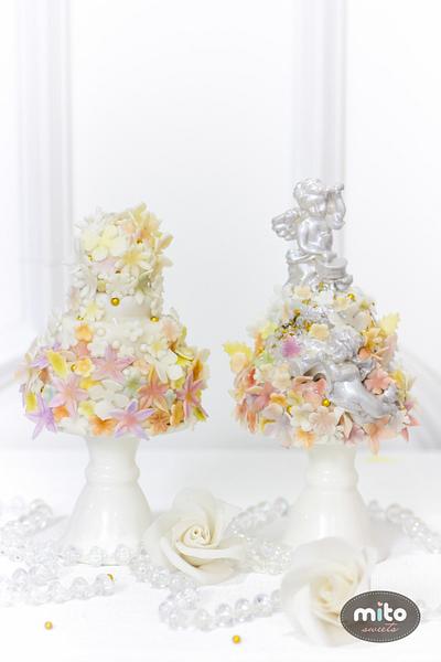 Miniature wedding cakes <3 - Cake by Mito Sweets 