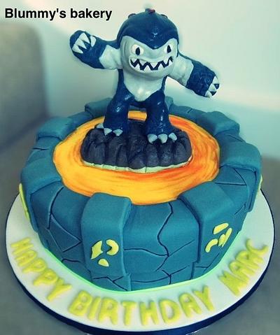 Skylanders Terrafin Portal of Power Cake - Cake by blummysbakery