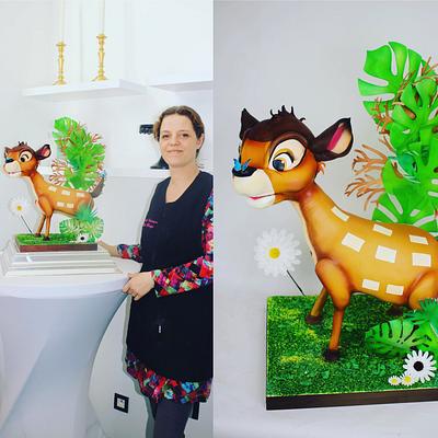 Bambi carved cake - Cake by Cindy Sauvage 