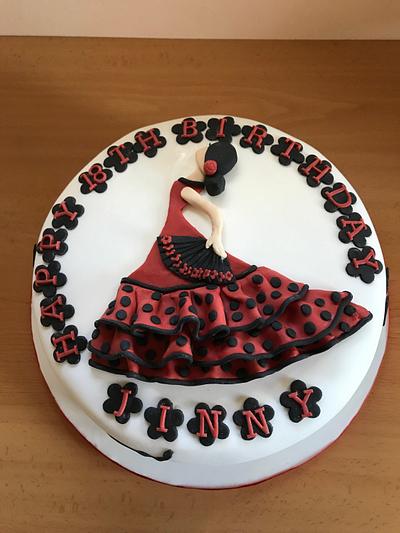 Flamenco dancer cake - Cake by Becky's Cakes Spain