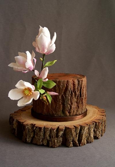 Magnolia tree trunk - Cake by Katarzynka