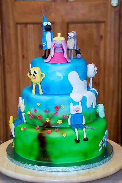 adventure time cake - Cake by susan joyce