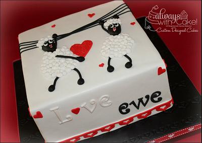 Love Ewe - Cake by AlwaysWithCake