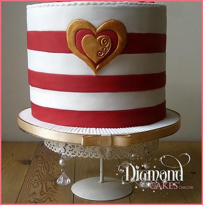 Stripped Cake - Cake by DiamondCakesCarlow