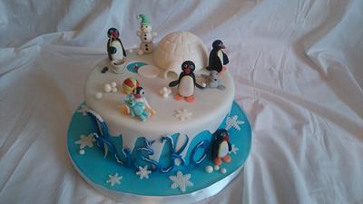 Pingu - Cake by Zuzana Kmecova