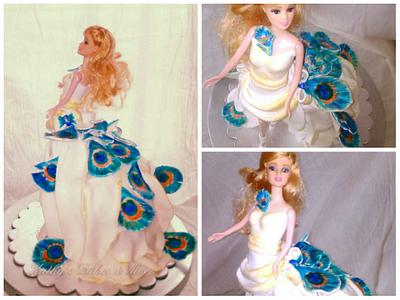 Peacock Doll cake - Cake by Chanda Rozario