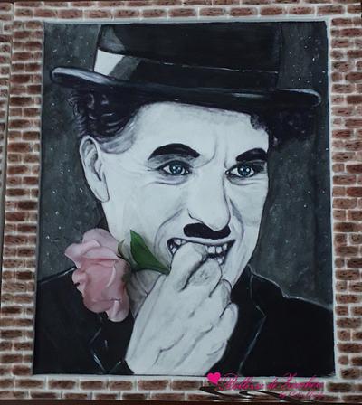 Charlie Chaplin portrait  - Cake by Catia guida