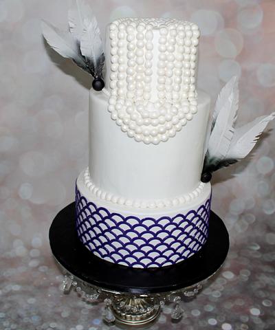 Great Gatsby Wedding - Cake by AngelsBakeShop