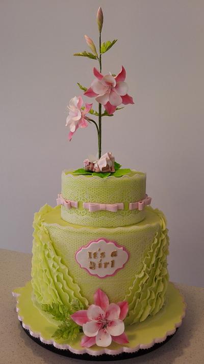 Little princess arriving soon :-)  - Cake by Bistra Dean 