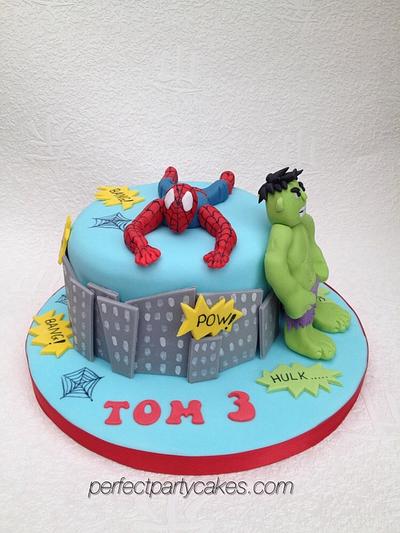 Superhero cake - Cake by Perfect Party Cakes (Sharon Ward)