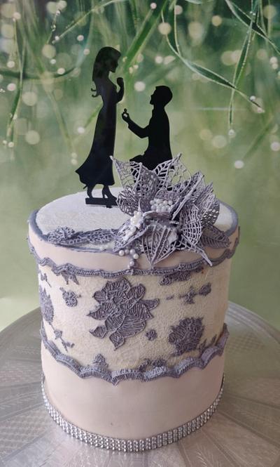 Engagementcake - Cake by babita agarwal