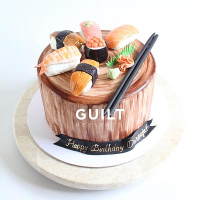 SuShi anyone?  - Cake by Guilt Desserts