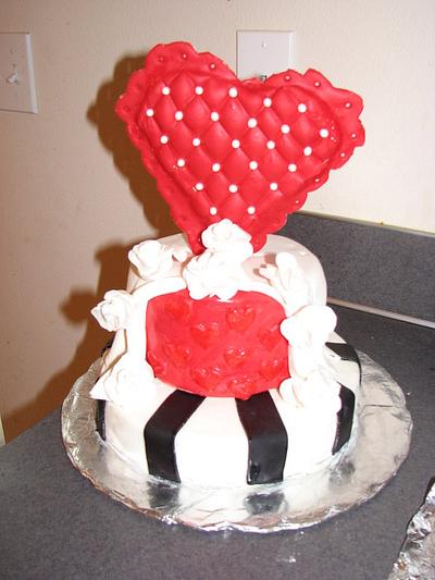 heart cake - Cake by Julia Dixon