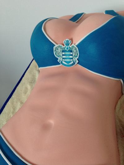 QPR Bikini body cake - Cake by PaulasCraftyCakes