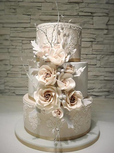 winter wedding cake - Cake by timea