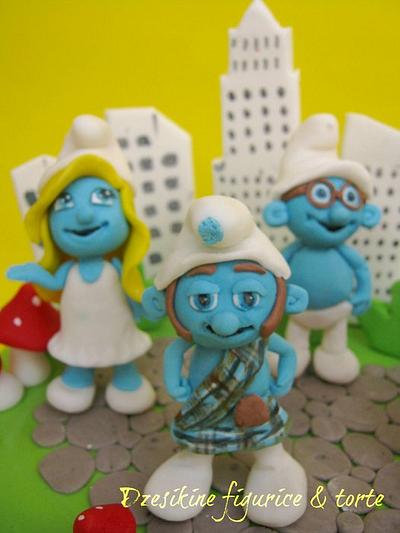 SMURFS CAKE - Cake by Dzesikine figurice i torte