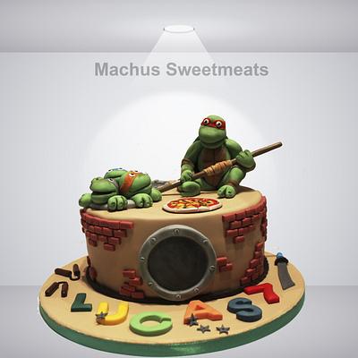Tarta de Tortugas Ninja,  Cake of Ninja Turtles - Cake by Machus sweetmeats