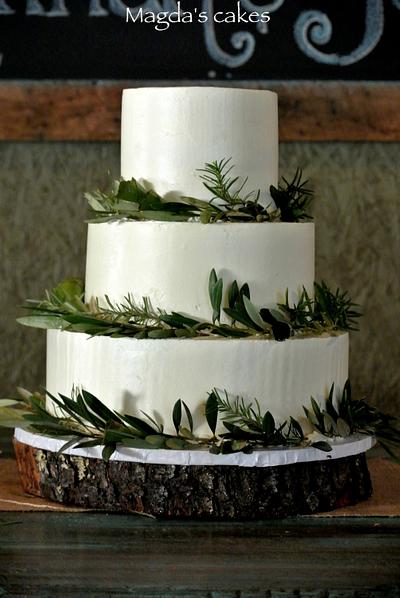 Herbs and buttercream - Cake by Magda's cakes