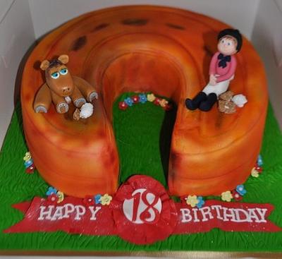 Horseshoe Cake for Niamh - Cake by ButterBelle
