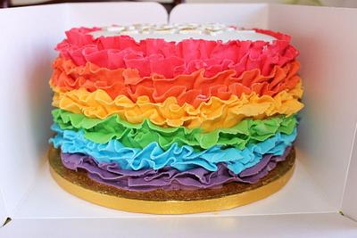Rainbow cake - Cake by veronicascakes