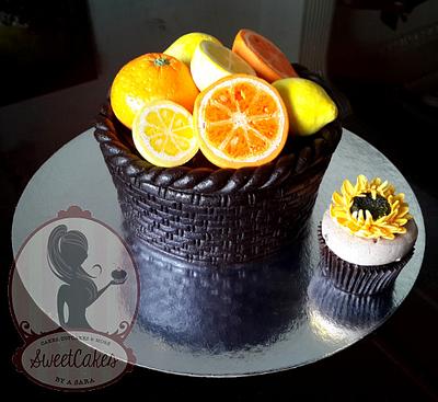 Lemons & Oranges Basket ! - Cake by Sweetcakes