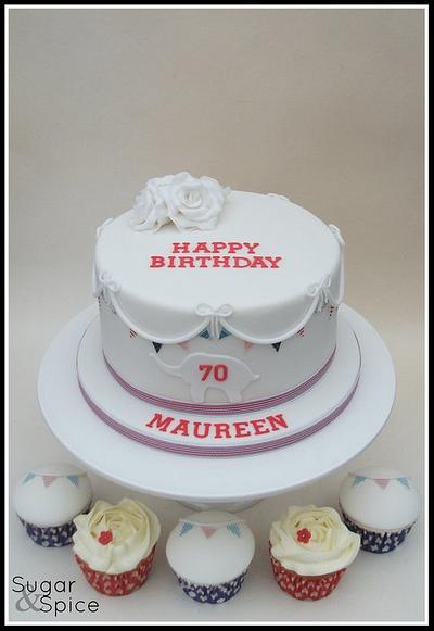 Happy 70th - Cake by Sugargourmande Lou