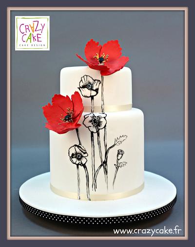 Poppies - Cake by Crazy Cake
