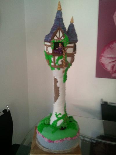 Tangled Tower Cake - Cake by becsdreamcake