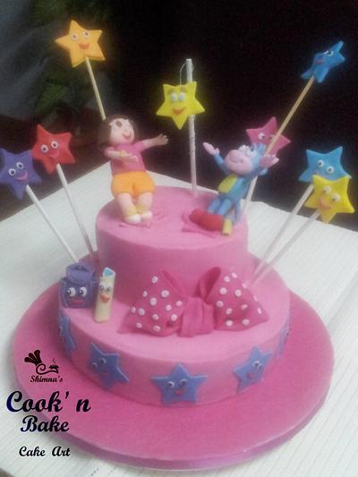 Dora themed cake.. - Cake by Shimna Abdul Majeed