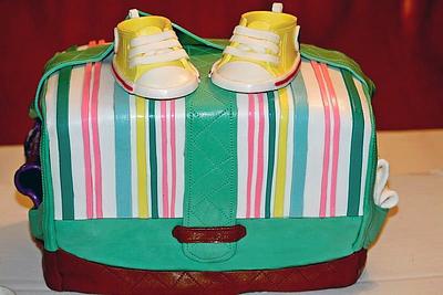 Diaper Bag cake - Cake by Random Acts of Sweetness