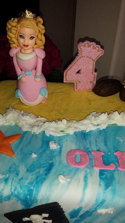 Princess & pirate cake - Cake by cupcake67