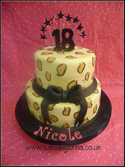 Leopard Print Two Tier - Cake by Cakes by Lorna
