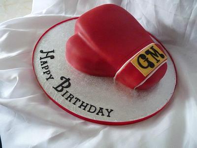 Boxing glove - Cake by Chloes Cake Creations