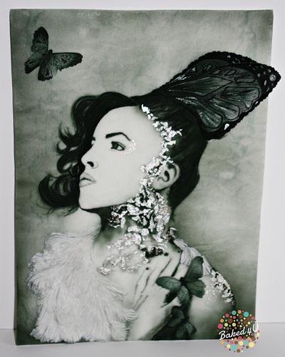 Avant Garde - Lady Butterfly  - Cake by Baked4U