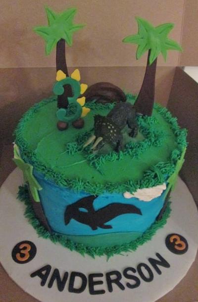 Dino Cake - Cake by Christeena Dinehart