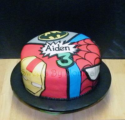 Super Heroes 3rd Birthday Cake - Cake by Sweets By Monica
