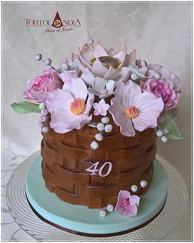 Flowers cake - Cake by Tortolandia