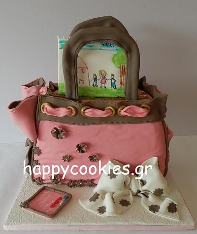 pink handbag - Cake by happycookiesgr