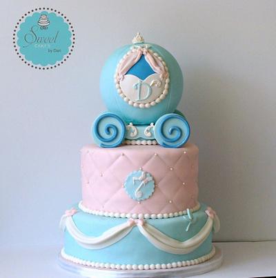 Cinderella Themed Cake  - Cake by SweetCakesbyDari