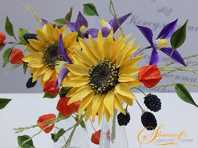 Sunflowers Class - Cake by Petya Shmarova