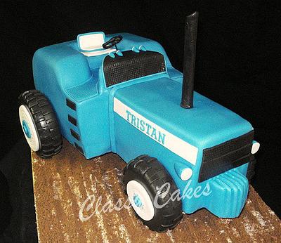 Tristan's Tractor - Cake by Classy Cakes By Diane