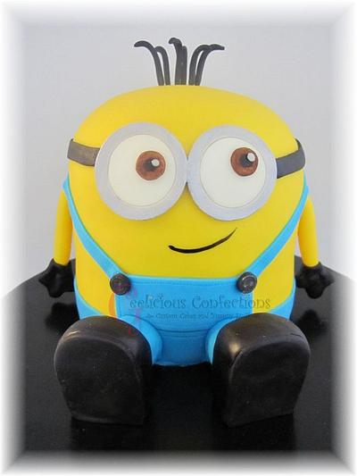 Minion Cake & Cupcakes - Cake by Geelicious Confections