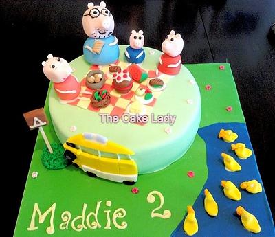 Peppa pig camping trip cake - Cake by Louise Hayes