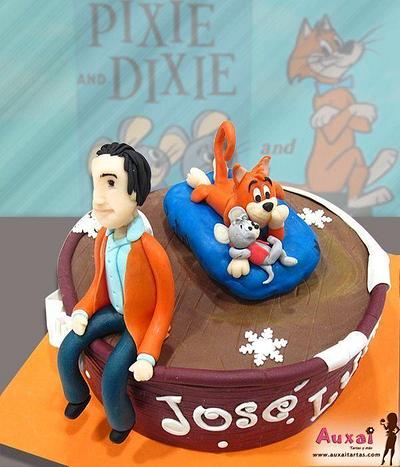 Pixie and Dixie cake - Cake by Auxai Tartas