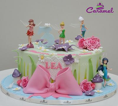 Tinkerbell and her friends - Cake by Caramel Doha
