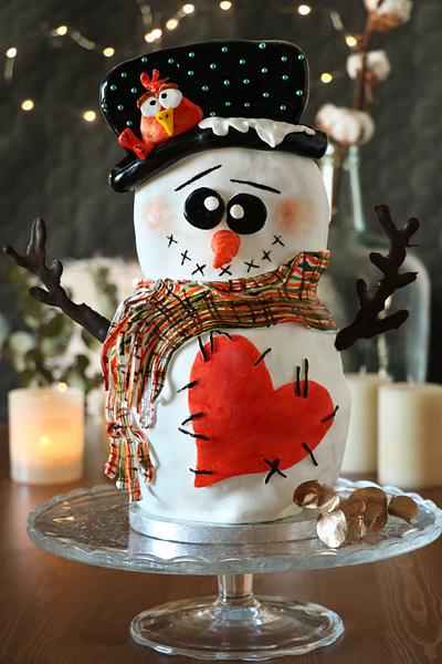 Xmas Choco Snowman - Cake by Domnaki's