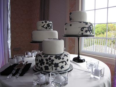 Black and White Wedding Trio - Cake by Joseph Fougere