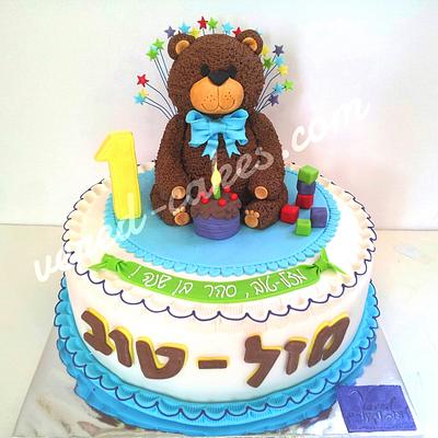 A cute teddy-bear cake - Cake by veredcakes